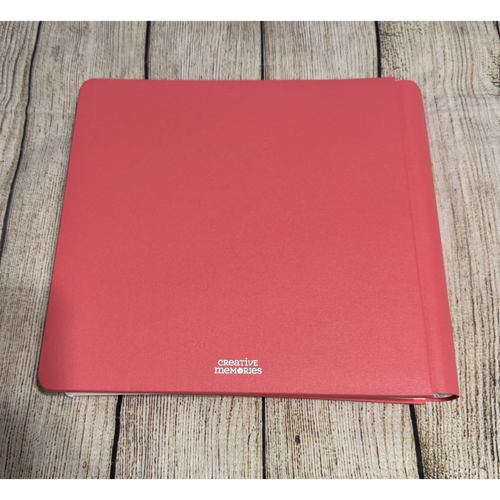 Creative Memories 12x12 Flex-Hinge Scrapbook Album Book Salmon Coral & 30 pages - Picture 4 of 4